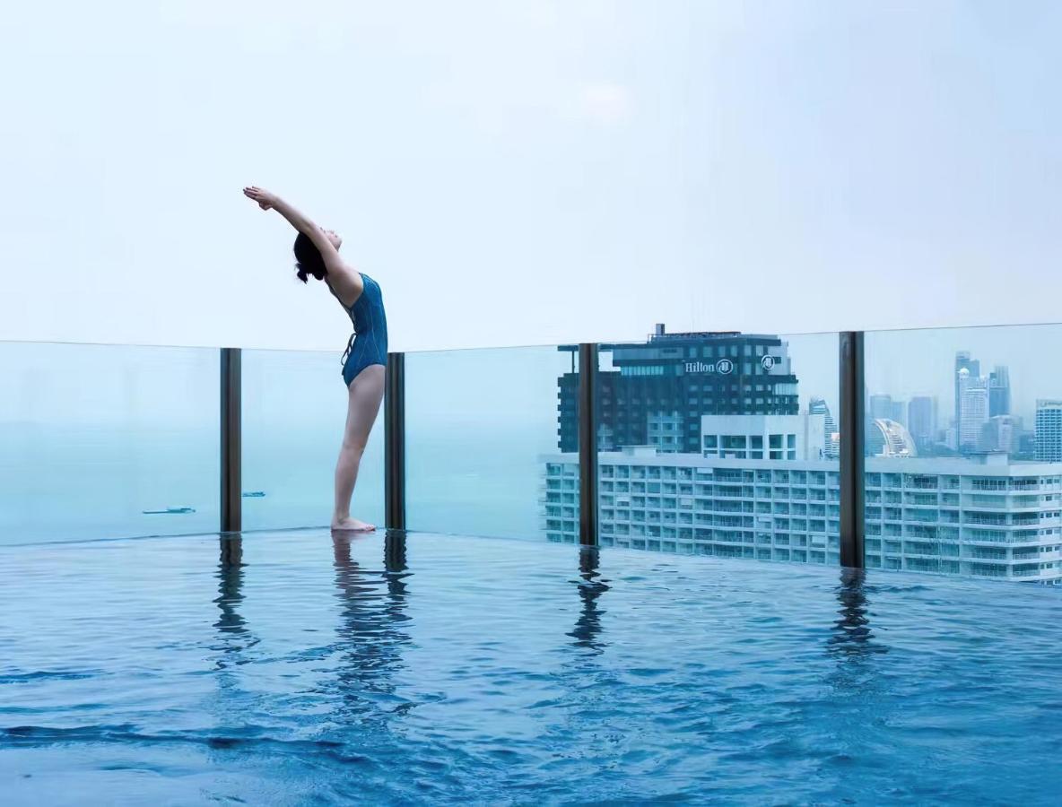 Great Location With Infinity Pool - Central Pattaya Apartment Ngoại thất bức ảnh