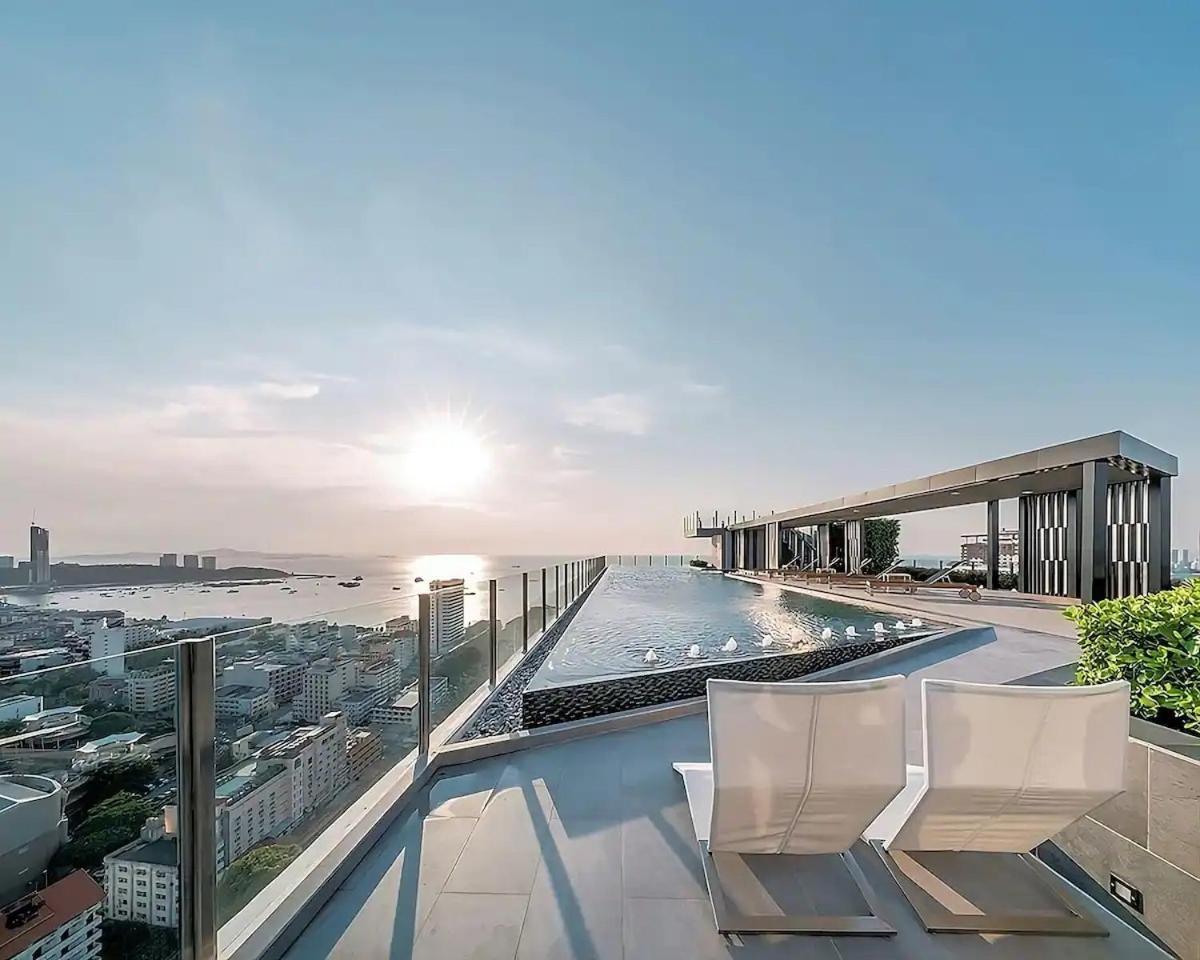 Great Location With Infinity Pool - Central Pattaya Apartment Ngoại thất bức ảnh